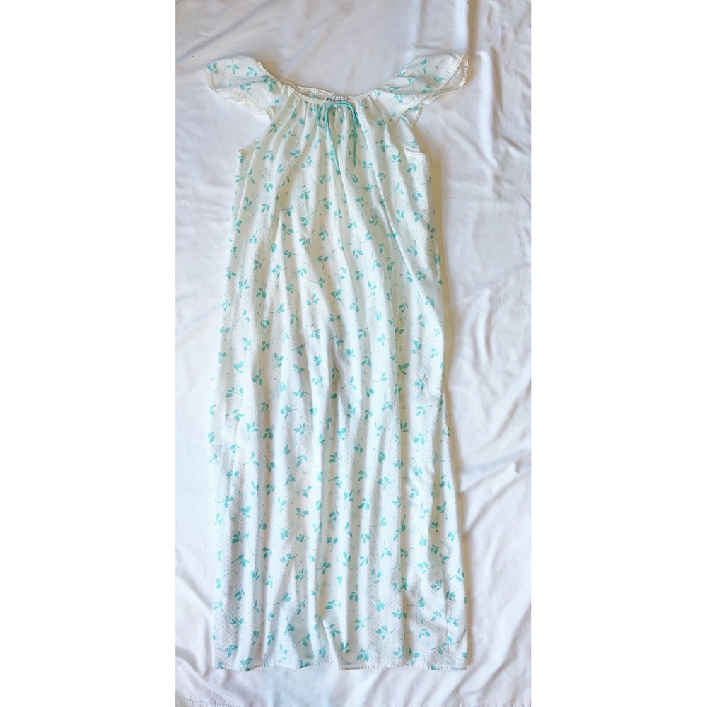 Vintage Vandemere Cotton Lace Prairie Nightgown Dress Cottagecore L